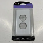 Amerelle 935DW Devon White 1-GANG Stamped Steel Duplex Outlet Wall Plate. Fixed Price $7.79.