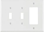 Leviton PJ226-W Wp 3G 2TGL 1DECO Midway Nylon, White. Fixed Price $6.46.