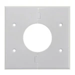 Midlite 2GSWH Splitport 2-GANG Zip Box A/v Pass Through Wall Plate , White. Fixed Price $10.49.