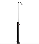 Solar Heated Shower With Head. 7 Ft. 2.3 Gal. 10L. Fixed Price $43.00.
