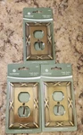 Betsy Fields Design Antique Brass Wall Plate Single Duplex 64285 Lot Of 3. Fixed Price $17.99.