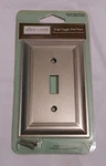 Allen + Roth Cosgrove Single Toggle Wall Cover Plate #0139755 Satin Nickel. Fixed Price $13.00.