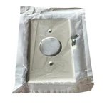 Leviton 014-80704-00T Almond Nylon Wall Plate Single Receptacle Lot Of 25. Fixed Price $22.49.