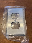 Mulberry Stainless Steel 1-GANG 2 Hole Outlet Cover Wallplate 97101. Fixed Price $6.00.