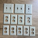 Dozen Switch Plate And Outlet Covers. Fixed Price $7.20.