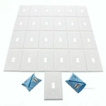 Leviton 88301 White 1-GANG Toggle Switch Plastic X-deep Wallplate Covers 25PCS. Fixed Price $45.59.