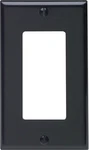 Leviton Decora Wallplate Single Gang Gfci Cover Black Screwless 1PK. Fixed Price $6.38.