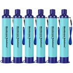 6X5000L Water Filter Straws For Outdoor Survival, Protable Mini Filtration. Fixed Price $42.66.