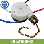 Zing Ear ZE-208S 3 Speed 4 Wire Ceiling Fan Pull Chain Switch Replacement Bronze. Fixed Price $16.10.