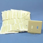 Leviton 80709-I Ivory 2-GANG Toggle Switch Unbreakable Nylon Wallplates 25PCS. Fixed Price $40.84.