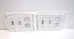 Leviton White 3-GANG Duplex Receptacle Outlet Cover Wallplate 88021 Set Of. Fixed Price $9.09.