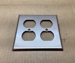 Mulberry Silver Outlet Cover Plate, 2-GANG, Pn. 97102. Fixed Price $5.99.