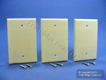 Leviton 80514-I Ivory 1-GANG Blank Plastic Midway Wallplate Cover Box Mount 3PCS. Fixed Price $8.54.