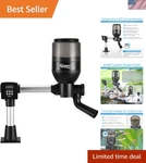 Lcd Control Automatic Pond Fish Feeder, Capacity 5.5L 12V. Fixed Price $179.09.