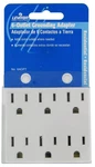 Leviton 15 Amp, 125 Volt, Outlet Grounded Adapter, 6ADPT-W, No Size, White. Fixed Price $16.99.