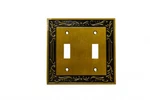 Victorian Switch Plate Double Toggle Wall Antique Solid Brass Renovators Supply. Fixed Price $23.99.