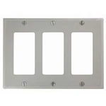 Leviton 3 Gang Gray Decora Wall Plate Thermoplastic Home Improvement Fixture. Fixed Price $8.49.