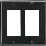 (10)-LEVITON 2-GANG Smooth Plastic Rocker Decorator Wall Plate, Black. Fixed Price $26.89.