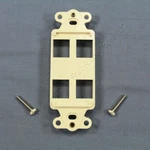 New Pass & Seymour KS426-I 4-PORT Frame, Ivory, Lot Of 10 *free Ship*. Fixed Price $15.00.