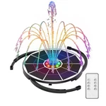 Best Aisitin 5.5W Solar Fountain Bird Bath With Led Colorful Lights & 3000MAH. Fixed Price $61.36.