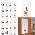 1-GANG Single Toggle Light Switch Wall Plate Decor Cover Animal Face. Fixed Price $9.99.