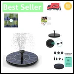 Versatile Solar Water Fountain Pump For Birdbaths, Gardens & Pools - 6.3" Square. Fixed Price $20.99.