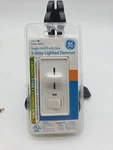 Ge Slide Lighted Dimmer 18027 Toggle-style On/off 600 Watt 120 Volt White Decor. Fixed Price $14.99.