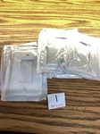 Lot Of 6 Leviton 122-80401-NW 1-GANG Wall Plate Cover. Fixed Price $29.99.
