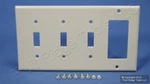 Leviton Light Almond 4-GANG Switch Cover Decora Gfci Gfi Wall Plate P326-T. Fixed Price $9.15.