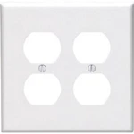 (30)-LEVITON Mid-way 2-GANG Thermoplastic Nylon Outlet Wall Plate, Ivory. Fixed Price $65.89.