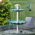Upgrade 3-TIER Bird Bath Fountain W/ 3.5W Solar-powered Water Pump Outdoor. Fixed Price $21.27.