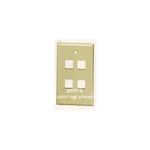 Icc IC107F04WH Single Faceplate X Socket(s) 1-GANG White (FACE4WH). Fixed Price $12.14.