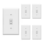 Toggle Light Wall Plate Bundle, Single Pole Electrical Switch, 15A 120-277V. Fixed Price $18.88.