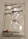Lot Of Six Cooper PJ8LA Duplex Outlet Wall Plate Light Almond Color W/free Shpg. Fixed Price $6.99.