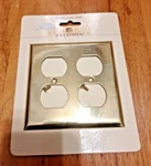 Baldwin Brass Classic Double Duplex Outlet Plate Cover 4771-030-CD New. Fixed Price $9.99.