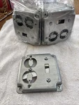 (qty 4) Steel City RS2 Square Box Switch/outlet Cover. Fixed Price $7.20.