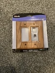 Amerelle Contemporary Light Oak 2 Gang Wood Rocker Wall Plate 1 Pc. Fixed Price $9.00.