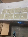 QTY=10 Leviton Ivory Thermoplastic 2G Std Toggle/switch Wallplate 80709-I. Fixed Price $5.00.