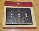 Baldwin 4770-112-CD Solid Brass Triple Toggle Switch Plate Polished Chrome. Fixed Price $12.75.