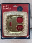 Vintage Kirsch Ornate Gold White Switch & Outlet Plate Cover BF-146 Chateau Nip. Fixed Price $15.99.