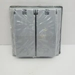 Mulberry Weatherproof 1 Single Dup. Cover For Wet Locations Metal Gray #30468. Fixed Price $14.75.