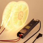 24V Waterproof Cob Led Strip Light 65.6FT, 3000K Warm White, Power Supply Includ. Fixed Price $108.99.