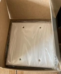 Cooper 5137W-BOX Wallplate 2-GANG Blank Mount Nylon Standard White -qty: 100. Fixed Price $120.00.