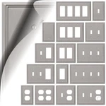 Brushed Nickel Switch Satin Metro Line Wallplate Toggle Duplex Rocker Gfi. Fixed Price $17.89.