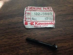 Set Of 9 - Nos Kawasaki Small Flanged Bolts # 132W0650. Fixed Price $30.00.