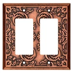 Copper Double Decorator Wall Plate Gfci Rocker Combo Fairhope. Fixed Price $11.99.