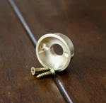 Telecaster Style Threaded Jack Plate, Solid Brass. Fixed Price $16.00.