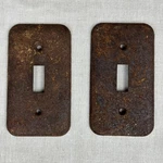 Antique Rusty Switchplate Cover 2 Genuine Light Shabby Chic Farmhouse. Fixed Price $29.99.