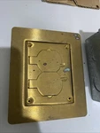 Walker Infloor Rectangular Box With Brass Cover. 880W1 & 828R. Fixed Price $29.95.