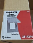 Sigma 3614244 Metal Gfci Cover Wet Location Vertical Gray 20 Pack. Fixed Price $119.99.